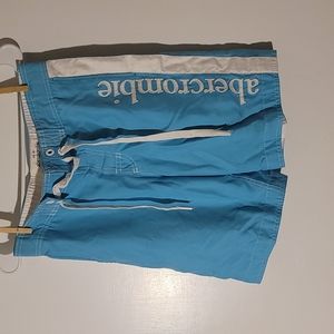 Boys swim trunks blue in color